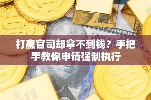 武汉打赢官司却拿不到钱？手把手教你申请强制执行