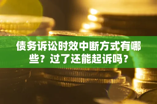 武汉债务诉讼时效中断方式有哪些？过了还能起诉吗？