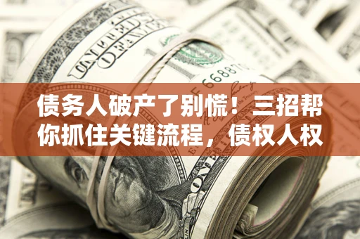 武汉债务人破产了别慌！三招帮你抓住关键流程，债权人权益不再缩水