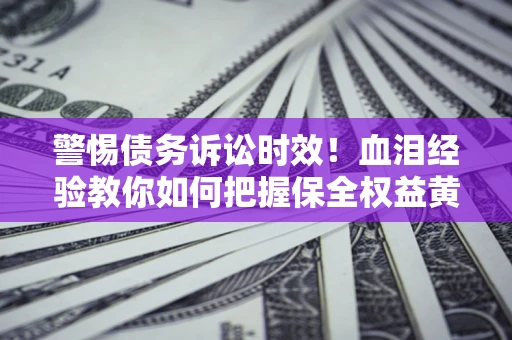 武汉警惕债务诉讼时效！血泪经验教你如何把握保全权益黄金期