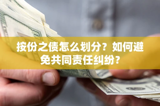 武汉按份之债怎么划分？如何避免共同责任纠纷？