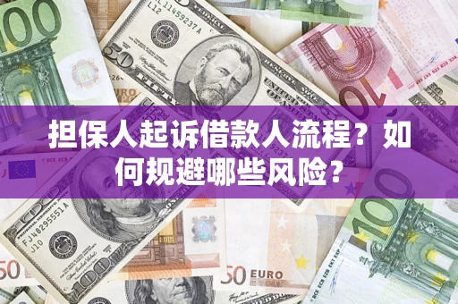 武汉担保人起诉借款人流程？如何规避哪些风险？