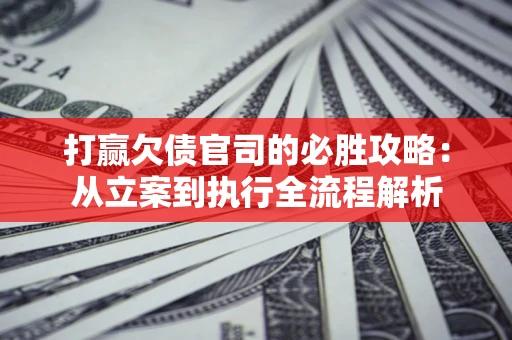 武汉打赢欠债官司的必胜攻略：从立案到执行全流程解析