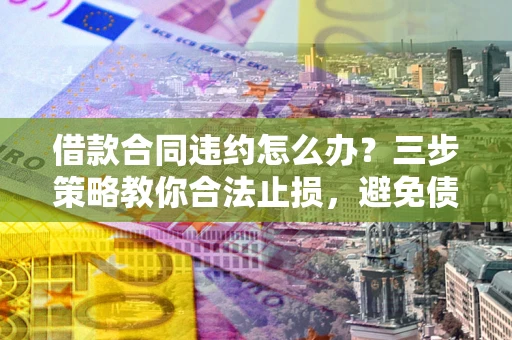 武汉借款合同违约怎么办？三步策略教你合法止损，避免债务危机升级