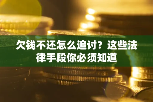 武汉欠钱不还怎么追讨？这些法律手段你必须知道