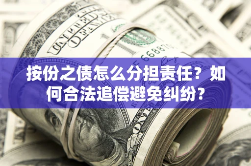 武汉按份之债怎么分担责任？如何合法追偿避免纠纷？