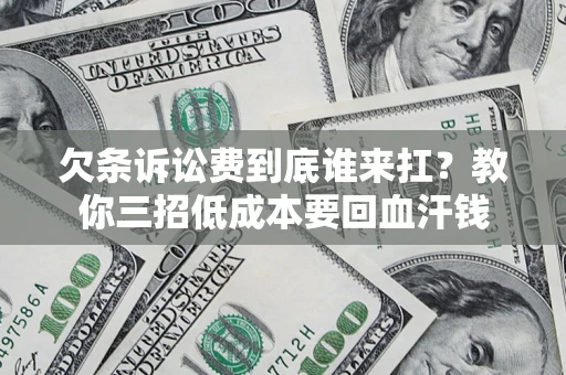 武汉欠条诉讼费到底谁来扛？教你三招低成本要回血汗钱